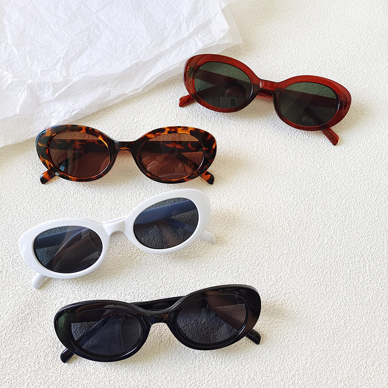 Designer Sunglasses - Vintage Small Oval Sunglasses for Women