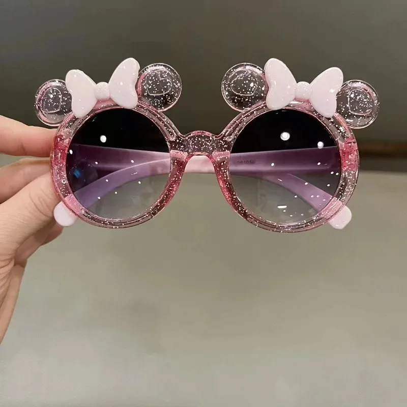 Sunglasses Uv400 - New Cute Crystal Bow Girls Children