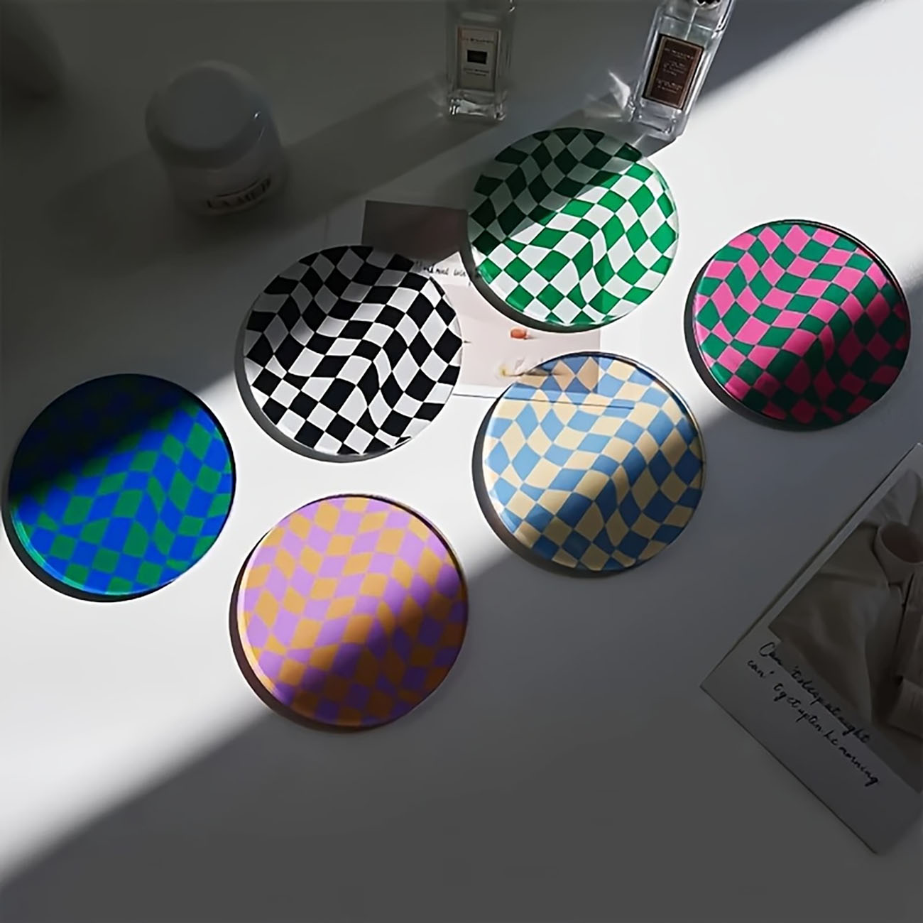 6 Pieces - Wooden Coasters, An - Marble Coaster Set recension och pris