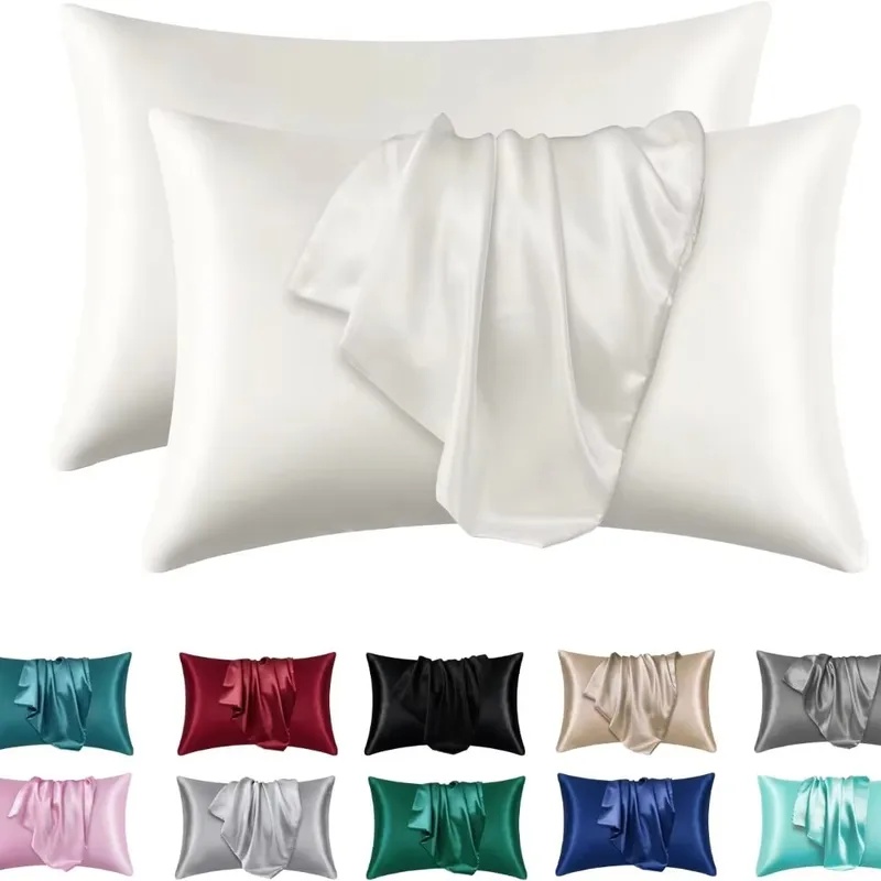 1/2pcs Satin Silk Pillowcase f - Silk Pillowcase recension och pris