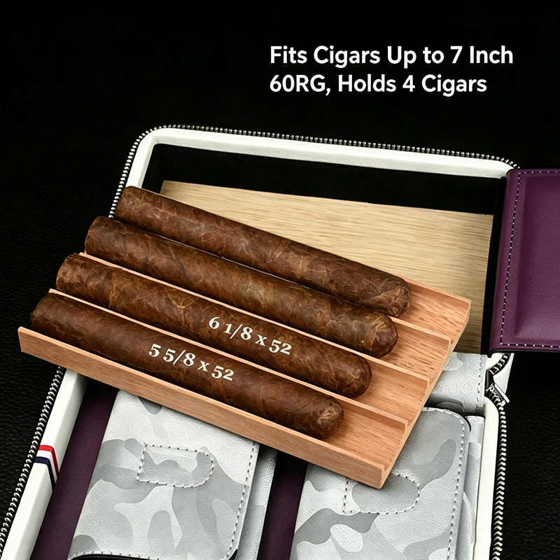 Leather Travel Cigar Case Hold - Premium Cigar Case recension och pris