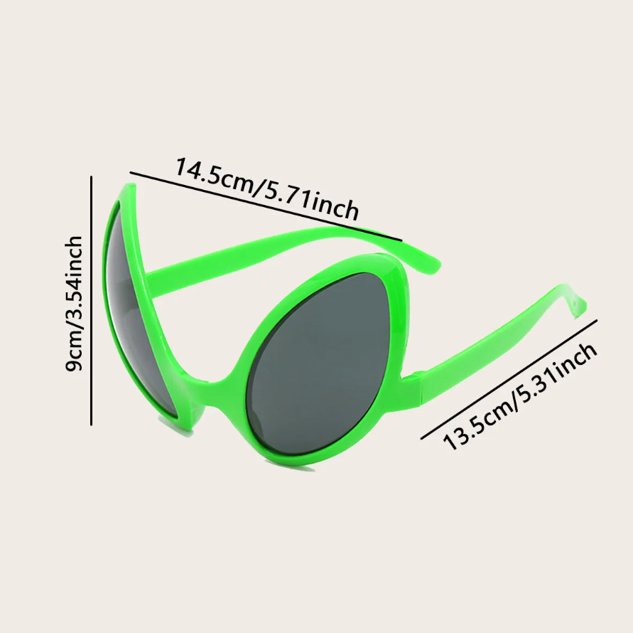 Green Alien Martian Quirky Sun - Sunglasses Uv400 recension och pris