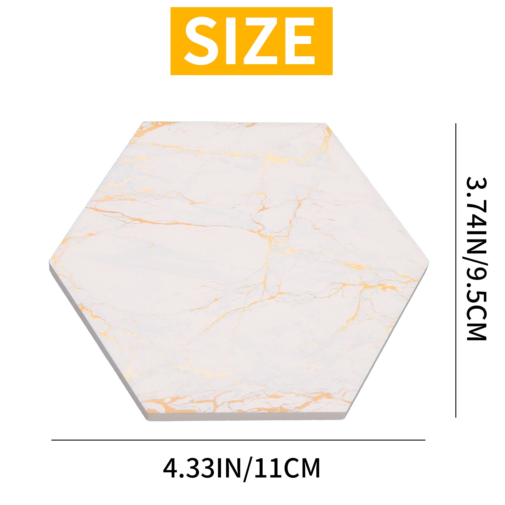 8 PC Coasters For Drinks Absor - Marble Coaster Set recension och pris