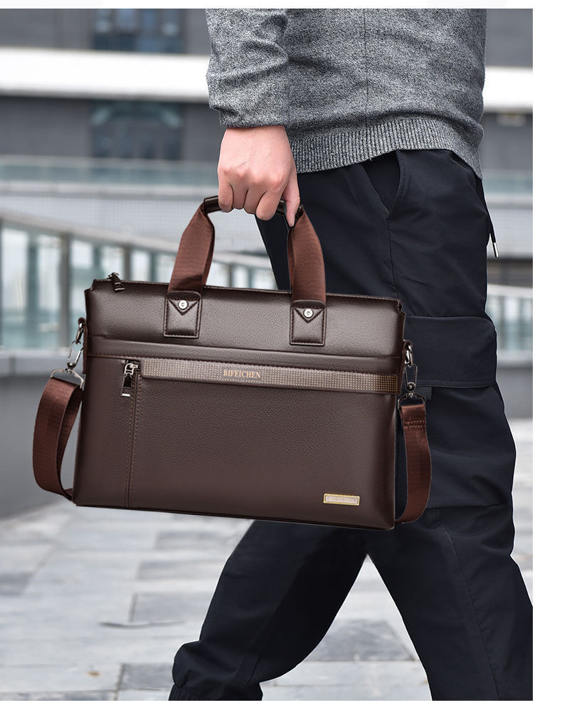 2026 New Luxury Brand Man Hand - Leather Briefcase recension och pris
