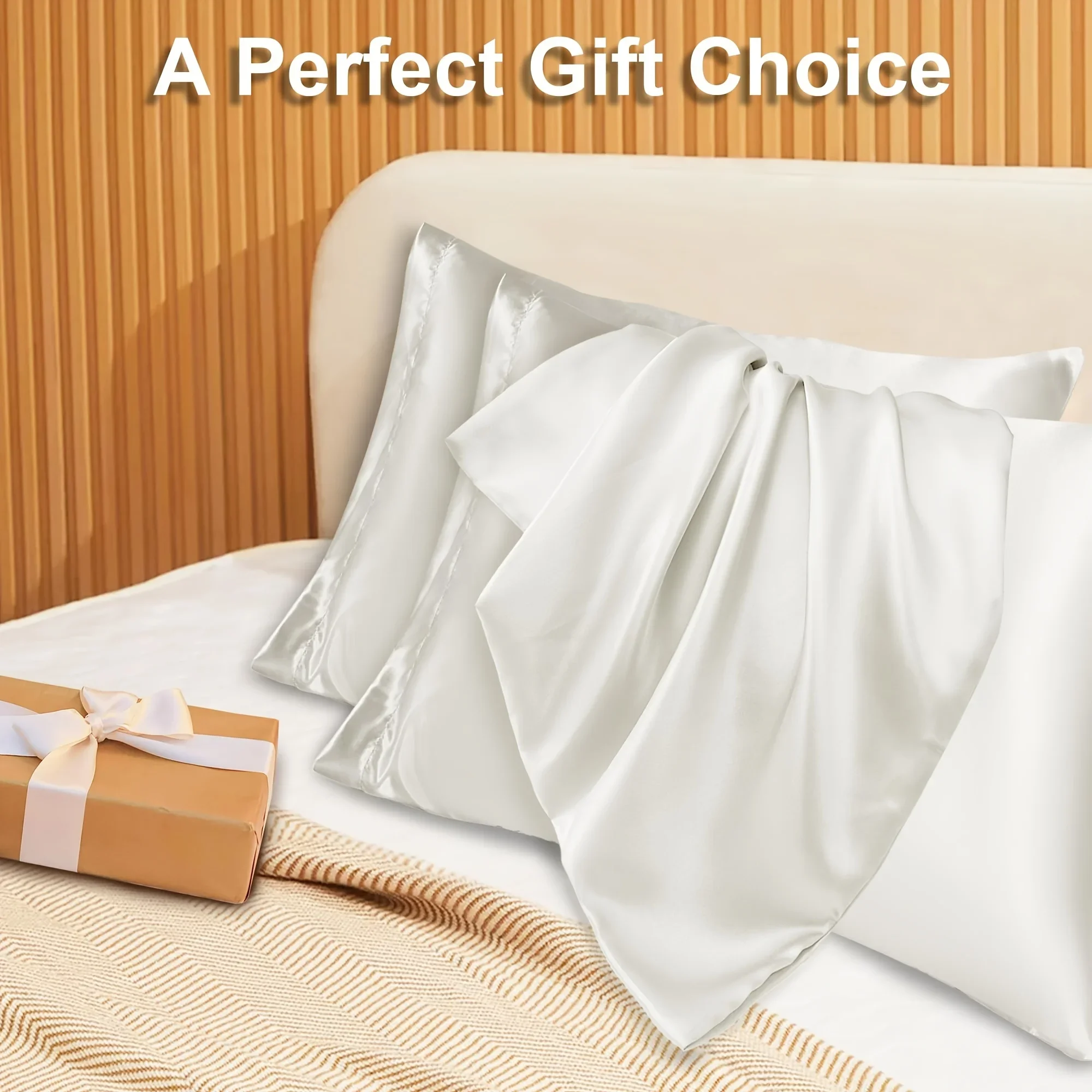 2pcs Luxury Satin Envelope Pil - Silk Pillowcase recension och pris