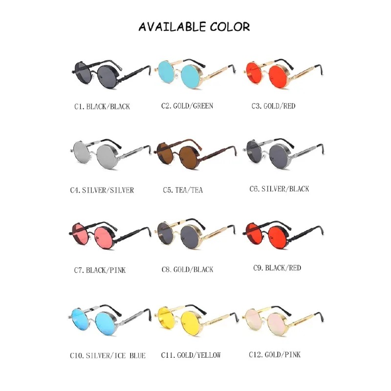 New Metal Steampunk Sunglasses - Designer Sunglasses recension och pris