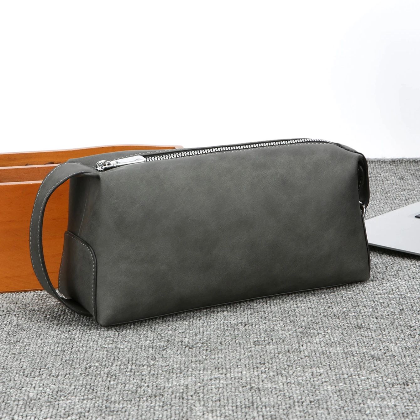 Men's Pu Leather Toiletry Bag, - Travel Luggage Set recension och pris